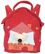 Kid's Preschool Backpack, Koala Collection - Red velour