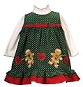 New Green Dotted Ginger Bread Corduroy Holiday Jumper & Turtleneck Onesie ~ 3/6M Remaining