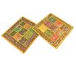 2 Cushion Covers Yellow Sequin Beaded Patchwork Toss Pillow Cover India
