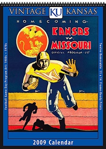 Kansas Jayhawks 2009 Vintage Football Program Calendar