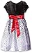 LOVE Girls' Velvet Shrug Falling Flower Glitter Flock Dress