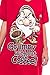 Disney Mickey Minnie Mouse + Grumpy V-Neck Sleep Shirt One Size Fits Most (Red)