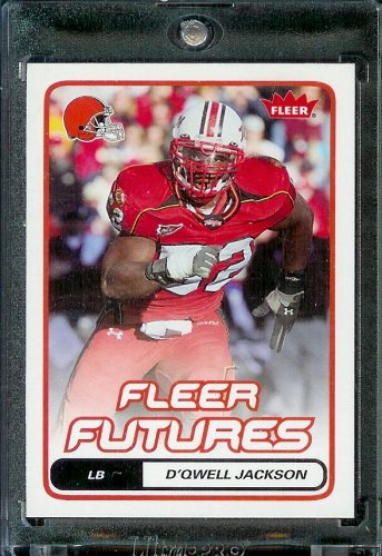 2006 Fleer D'Qwell Jackson Cleveland Browns Football Rookie Card #135 - Mint Condition- Shipped In Protective Screwdown Case!