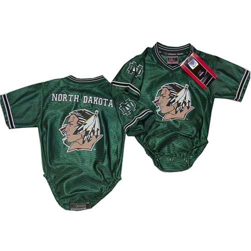 Buy North Dakota Fighting Sioux - University of - NCAA Football Infant baby Onesie Jersey 0-6 months by Colosseum