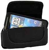 HTC Inspire 4G AT&T Black Leather Holster Case Cover