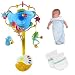 Tiny Love Nature's Serenade Mobile with The First Years 2 Pack Swaddler Blue and 2 Pack No Scratch Mitts Baby Bundle