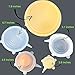 Silicone Lids - Best Home & Kitchens Gadget For Covering Bowls, Jars, Mugs And More - Airtight Seal For Keeping Food Fresh Longer - No More Spills - Special 5 Pack Set