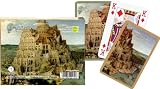 Piatnik Playing Cards - Brugel's Tower of Babel, double deck