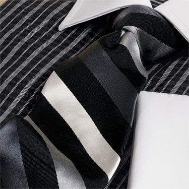 Woven Italian Satin Tonal Stripe Neckwear