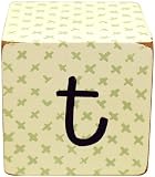 New Arrivals Letter Block T, Green/White
