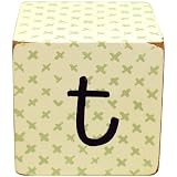 New Arrivals Letter Block T, Green White by New Arrivals