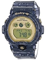 Casio Womens BG6901-8CR Baby-G Translucent Grey and Goldtone Digital Watch