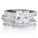 Search : Sterling Silver Ring Princess Cubic Zirconia CZ Stackable Ring - Ideal Gift For Mother, For Her, Birthday, Anniversary, Bridal, Wedding, Engagement