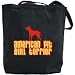Canvas Tote Bag Black  Breed Color American Pit Bull Terrier  Dog