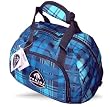 Plaid English Helmet Bag case in Ripstop -Blue