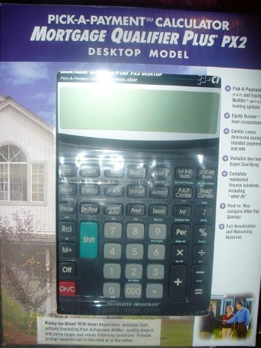 Mortgage Qualifier Plus PX2 Desktop Calculator Model 43442