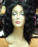Gorgeous Curly 18" Wild Front Lace Wig Wigs 1b Off Black