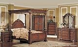 IMAGE OF YT Furniture Kamella Bedroom Set (Cherry/Aged Black, Walnut)