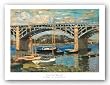 Bridge at Argenteuil by Claude Monet 28.25"x20" Art Print Poster