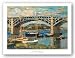 Bridge at Argenteuil by Claude Monet 28.25"x20" Art Print Poster
