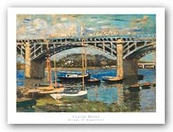 Bridge at Argenteuil by Claude Monet 28.25"x20" Art Print Poster