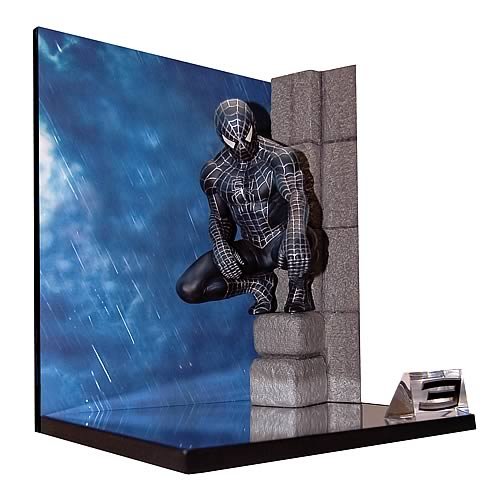 Spider-Man 3: Black-Suited Spider-Man on Church Tower Scene Replica Spider-Man 3: Black-Suited Spider-Man on Church Tower Scene Replica