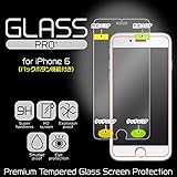GLASS PRO+ Premium Tempered Glass Screen Protection バックボタン 機能付き for iPhone 6 強化ガラス 液晶 保護 フィルム シート プロテクター ラウンドエッジ加工