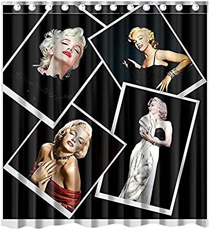 Brooding Youth Custom Marilyn Monroe Polyester Fabric Bathroom Shower Curtain,60X72 Inch
