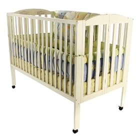 Dream On Me Full Size 2 in 1 Folding Stationary Side Crib, WhiteDream On Me Full Size 2 in 1 Folding Stationary Side Crib