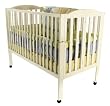 Dream On Me Full Size 2 in 1 Folding Stationary Side Crib, White