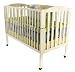 Dream On Me Full Size 2 in 1 Folding Stationary Side Crib, White