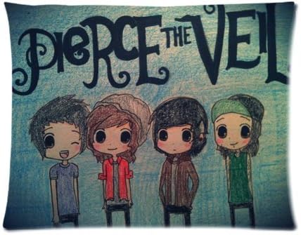Custom One Side Picture Pillow Case Protector Music Band Pierce The Veil Band Members Pillowcases Covers 20"x26"