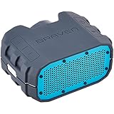 BRAVEN BRV-1 Wireless Bluetooth Speaker [Waterproof][12 Hour Playtime] - Gray/Cyan