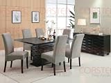 Coaster Stanton Contemporary Dining Table in Black Finish