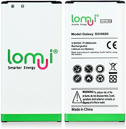 Lomui 3800mAh High Capacity Battery for Samsung Galaxy S5 G900s EB-B900BC