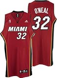 Shaquille O'Neal Miami Heat Red Swingman Adidas NBA Jersey