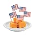 Fun Express - Usa Flag Cake Picks for Fourth of July - Party Supplies - Serveware & Barware - Picks & Stirrers & Parasols - Fourth of July - 144 Pieces
