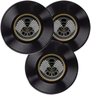 Plastic Racing Tires - 9" [24 Pieces] *** Product Description: These Plastic Racing Tires With Printed Cardstock Center Are Great For Decoration Of Nascar Or Racing Theme Party Or Events. Size: 9" 3 Per Packaged All Sales Final, No Returns Made I ***