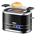 Unold 38505 Toaster Chrome Style / 800 Watt / 4 Funktionen / beleuchtete Funktionstasten / Br�tchenaufsatz