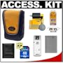 Zing Design Contour Compact Digital Camera Case + NB-5L Battery + 4GB SDHC Card + Cleaning Kit for Canon Powershot SD790 IS, SD880 IS, SD970 IS, SX200 IS & SD990 IS Digital Cameras