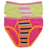 Ladies Dream Fit Retro Style Multi-Colour 2 Pack Boyshort Sexy Fly Brief Underwear