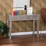 Southern Enterprises Mirage Mirrored 2-Drawer Console Table