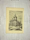 ANTIQUE PRINT GREAT WESTERN HOTEL PADDINGTON LONDON
