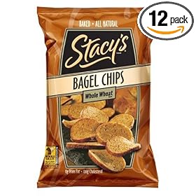 Stacy's Bagel Chips, Whole Wheat, 6-Ounce Bag (Pack of 12)