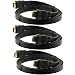 3-Pack - FLAT 1.5 Meter (5 Feet) Gold-Platted HDMI Male To HDMI Male Digial Audio / Video Cable
