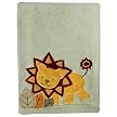 Tiddliwinks Safari Embroidered Boa Blanket
