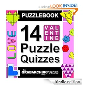 Puzzlebook: 14 Valentine Puzzle Quizzes (color and interactive!)