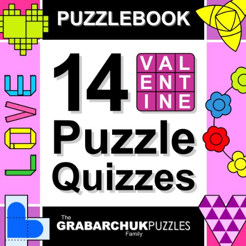 Puzzlebook: 14 Valentine Puzzle Quizzes (color and interactive!)