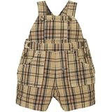  : over-dyed plaid shortalls(flax 18mos)
