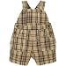 Baby : over-dyed plaid shortalls(flax 18mos)